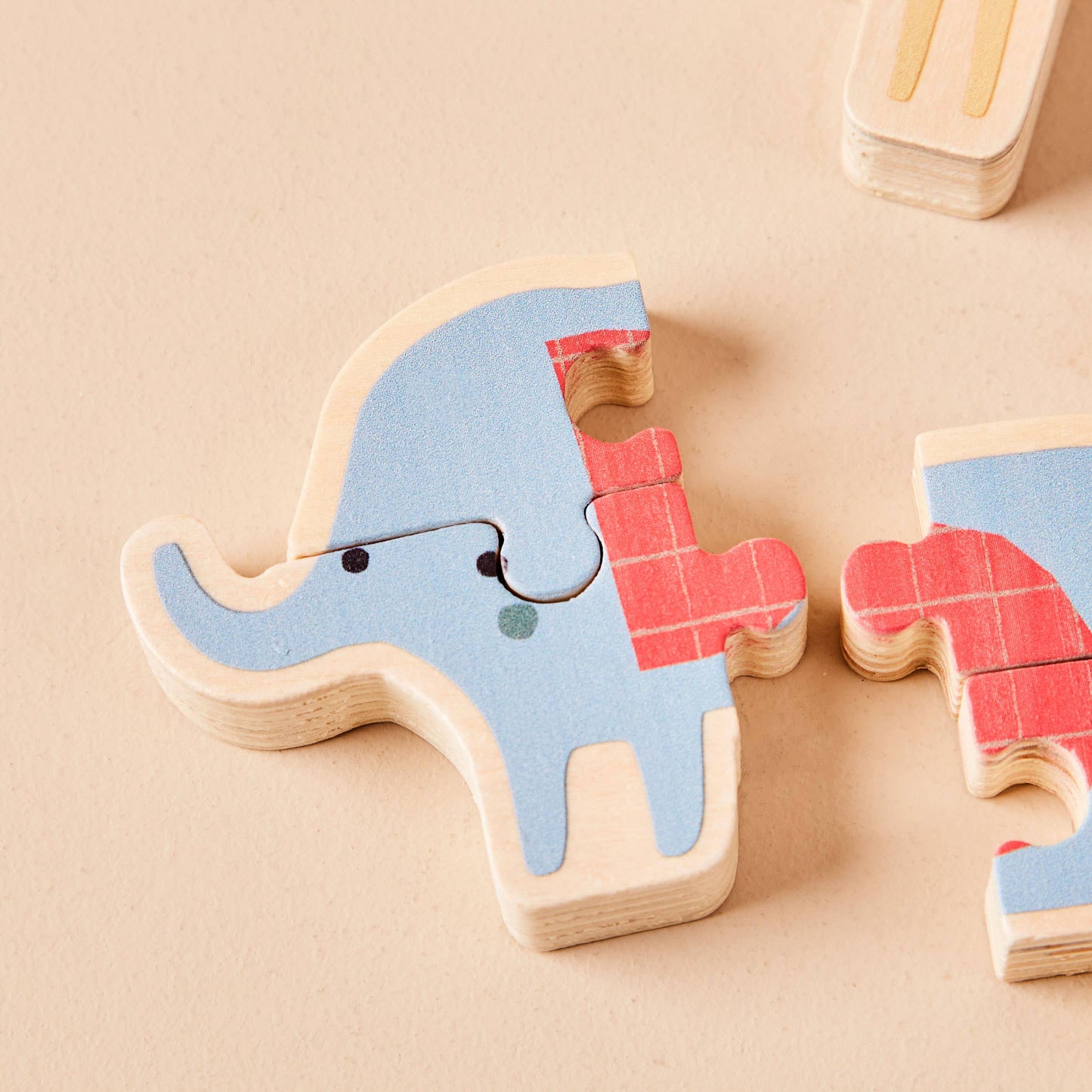 Dřevěné safari puzzle